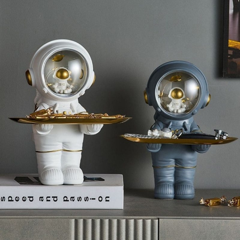 plateau pour cles figurine astronaute