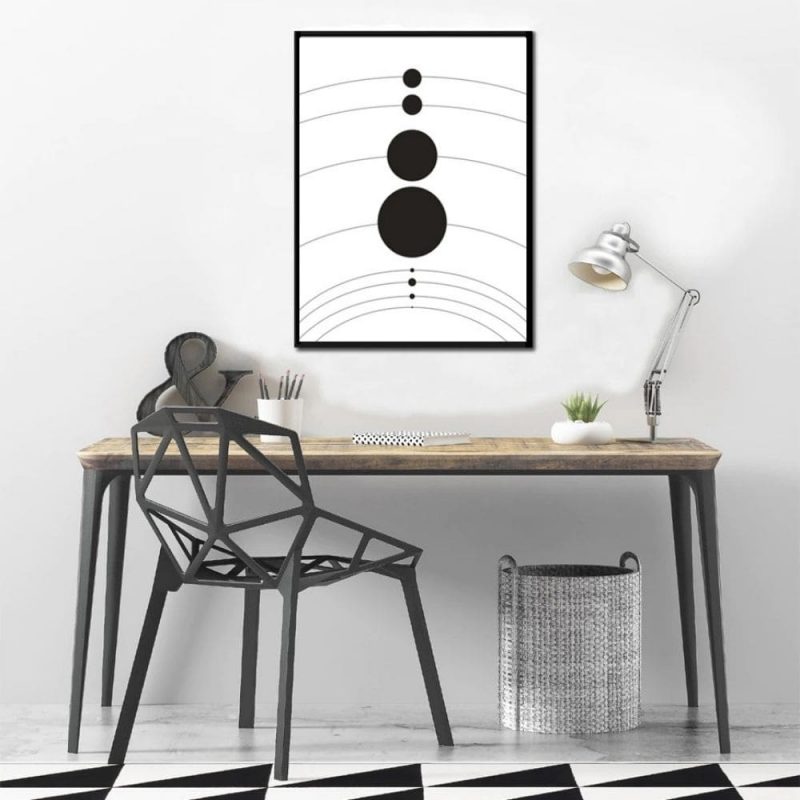 poster minimaliste planetes systeme solaire