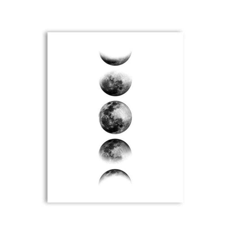 poster phases de la lune