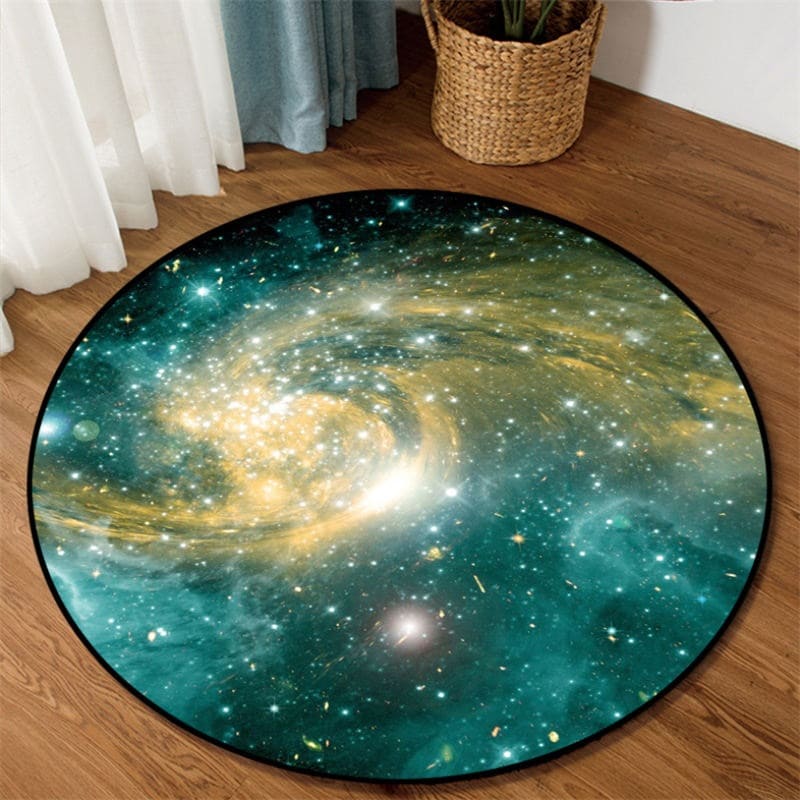 tapis rond chambre univers